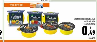 Conad Superstore Linea mousse di frutta vari gusti melinda offerta