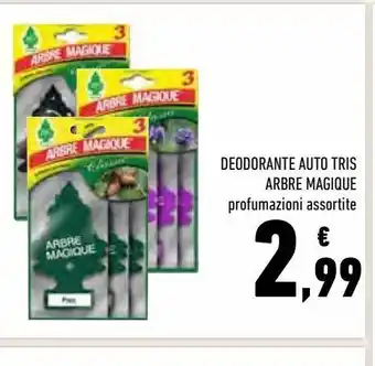 Conad Superstore Deodorante auto tris arbre magique offerta