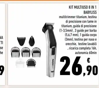 Conad Superstore Kit multiuso 8 in 1 babyliss offerta