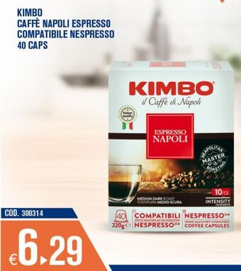 Kimbo caffè napoli espresso compatibile nespresso