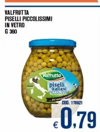 Adhoc Valfrutta piselli piccolissimi in vetro offerta