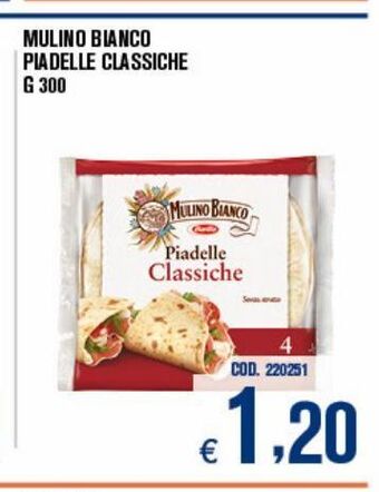 Adhoc Mulino bianco piadelle classiche offerta