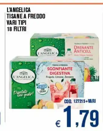 L'angelica tisane a freddo vari tipi