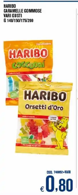 Adhoc Haribo caramelle gommose offerta