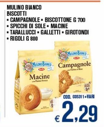 Mulino bianco biscotti