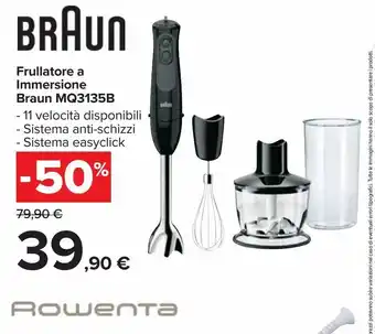 Carrefour Market Frullatore a immersione braun mq3135b offerta