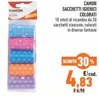 Camon Sacchetti Igienici Colorati