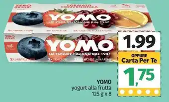 Pam Yomo yogurt alla frutta 125 g x 8 offerta