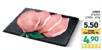 Pam Lonza di suino a fette offerta
