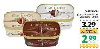 Pam Carte D'or gelato in vaschetta vari gusti 500 g offerta