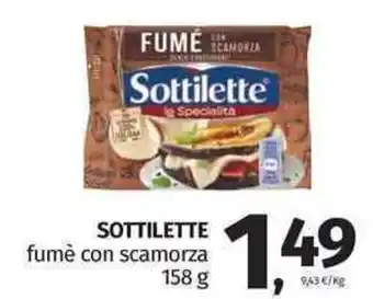 Sottilette Fumè Con Scamorza 158 g