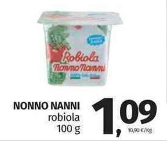 Pam Nonno Nanni robiola 100 g offerta