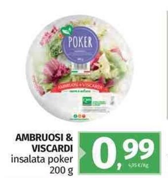 Pam Ambruosi & Viscardi insalata poker 200 g offerta