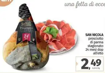Pam San Nicola prosciutto di parma stagionato 24 mesi dop offerta