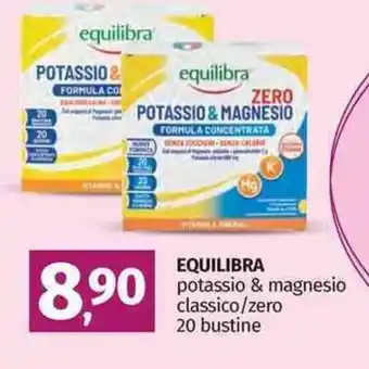 Pam Equilibra potassio & magnesio classico/zero 20 bustine offerta
