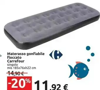Carrefour Carrefour Materasso Gonfiabile Floccato offerta