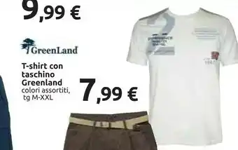 Carrefour Greenland T-shirt Con Taschino offerta