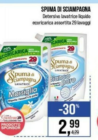 Caddy's Spuma di Sciampagna Detersivo lavatrice offerta