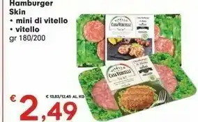 Despar Despar Hamburger Skin Mini Vitello offerta
