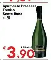 Despar Spumante Prosecco Treviso Santa Bona offerta
