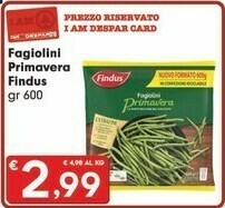 Despar Findus Fagiolini Primavera offerta