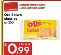 Despar Saiwa Oro Classico offerta