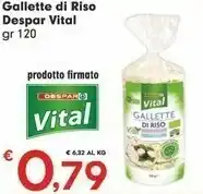 Despar Despar Gallette Di Riso Vital offerta