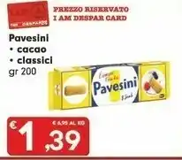 Despar Pavesi Ni Al Cacao 200 G(ml) offerta