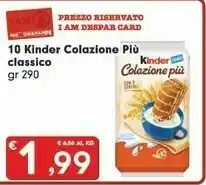 Despar Ferrero Kinder Colazione Più offerta