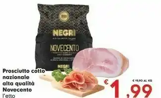Negri Prosciutto Cofto Nazionale Alta Qualità