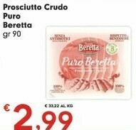 Despar Beretta Prosciutto Crudo Puro offerta
