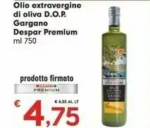 Despar Despar - Olio Extra Vergine Di Oliva Premium 750 G(ml) offerta