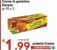 Despar Despar Carne In Gelatina offerta