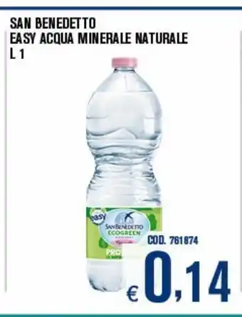 San benedetto easy acqua minerale naturale