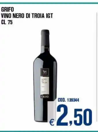 Adhoc Grifo vino nero di troia igt offerta