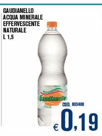 Gaudianello acqua minerale effervescente naturale