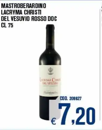 Adhoc Mastroberardino lacryma christi del vesuvio rosso doc offerta