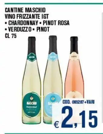 Cantine maschio vino frizzante igt