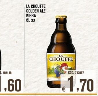Adhoc La chouffe golden ale birra offerta