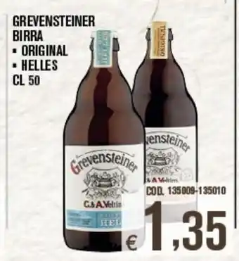 Adhoc Grevensteiner birra offerta