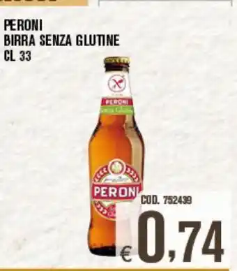 Adhoc Peroni birra senza glutine offerta