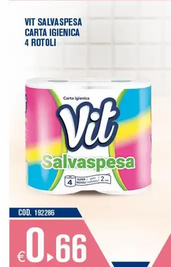 Vit salvaspesa carta igienica