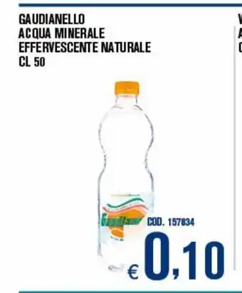 Gaudianello acqua minerale effervescente naturale