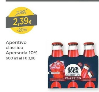DPiù Aperitivo Classico Apersoda 10% offerta