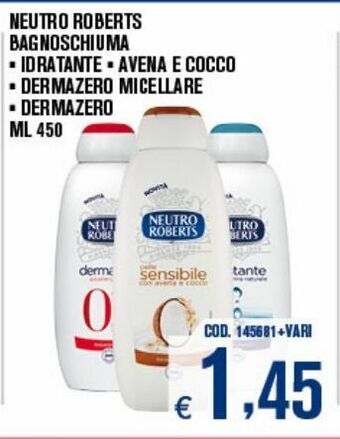 Adhoc Neutro roberts bagnoschiuma offerta