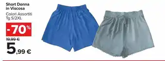 Carrefour Market Short donna in iscosa offerta