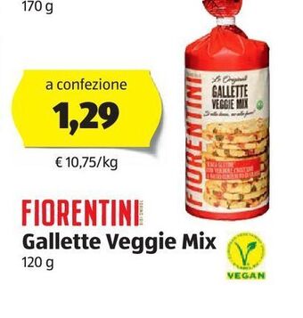 ALDI Fiorentini gallette veggie mix 120 g offerta