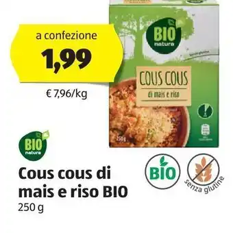 ALDI Bio natura couscous di mais e riso bio offerta