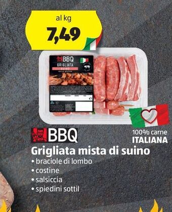 ALDI Bbq grigliata mista di suino offerta