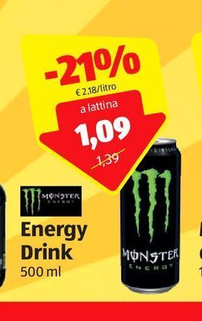 ALDI Monster energy drink offerta